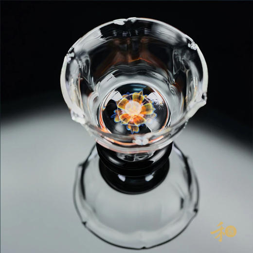 禾器/菡韵宴礼杯高硼硅玻璃茶杯大容量耐热高档主人杯金标 商品图1