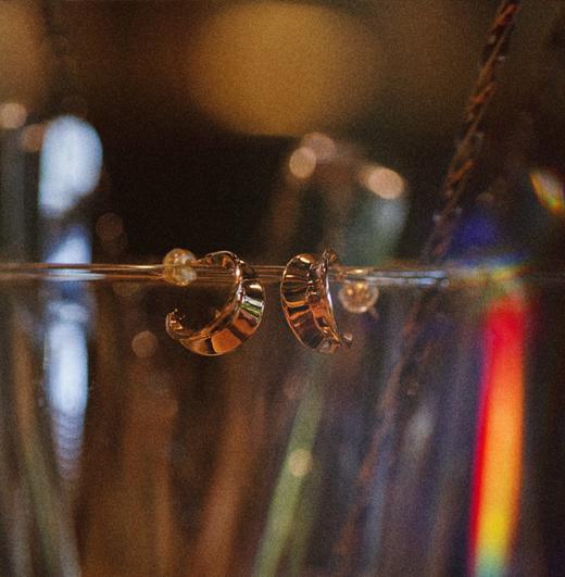 LHWINDSOR温莎珠宝 聆听自然叶子耳环小众设计 商品图3