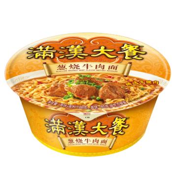 统一满汉大餐 葱烧牛肉面 碗面 188g*8碗 整块牛肉台湾经典方便面速食 /粮油调味 /方便食品 /方便面 商品图4