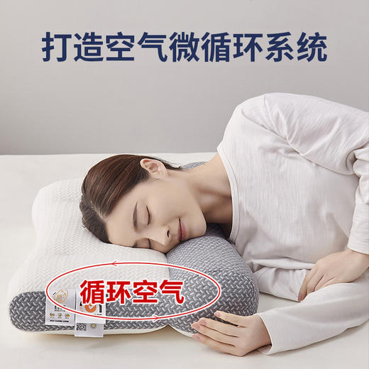 【品牌直发】加倍生活 反牵引枕头助睡眠护颈椎枕修复睡觉专用枕芯反弓富贵包护颈枕 48*74cm 商品图2