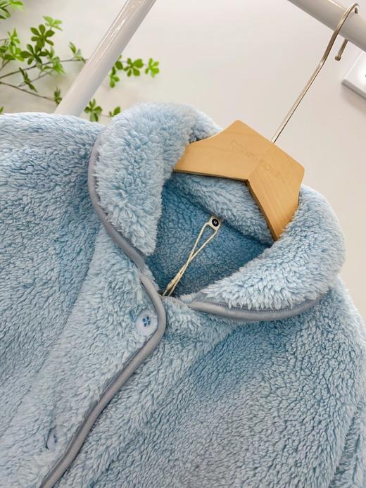 松植屋情侣款加厚泡泡珊瑚绒套装2026冬季男女睡衣保暖家居服棉服 商品图5