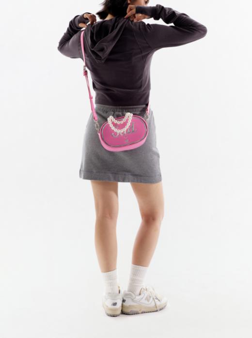 CryingCenter芭比珍珠化妆包happysad两面背芭比粉斜挎包哭喊中心 商品图5