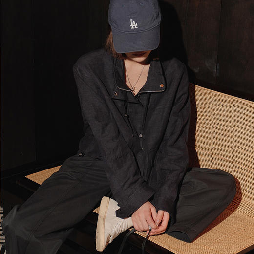 【顺丰包邮】43547 洛诗琳秋季新款韩系气质立领抽绳短款夹克外套10379 商品图2
