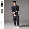 PINLI品立2024秋季新款宽松休闲套头卫衣男潮牌钻花装饰圆领上衣BG243109024 商品缩略图2