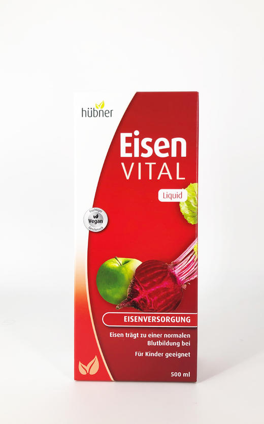 【跨境】德国Huebner郝柏娜铁元果蔬营养液500ml/盒 商品图1