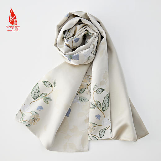 SAINTJOY/宋锦双面长巾 照花梢月   SCS23013 商品图6