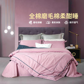 黛富妮玛蒂亚纯棉磨毛秋冬四件套