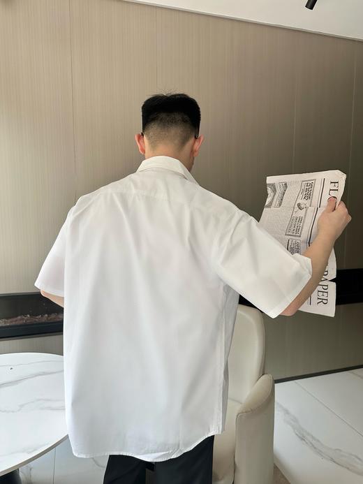 P家 白色拉链口袋 短袖衬衫（JN） 商品图2