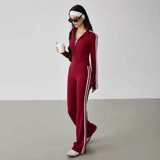 跃牌【禅语梵心】美式辣妹瑜伽服女休闲外套长袖拉链运动健身上衣WT4707 商品图1