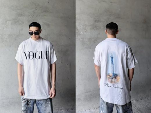 B家 VOGU*E 联名后背灯塔短袖（JN） 商品图0