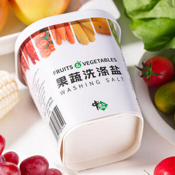 中盐 果蔬洗涤盐600g【食品级 专用】果蔬清洗 洗涤剂盒装 /粮油调味 /调味品 /盐 商品图1