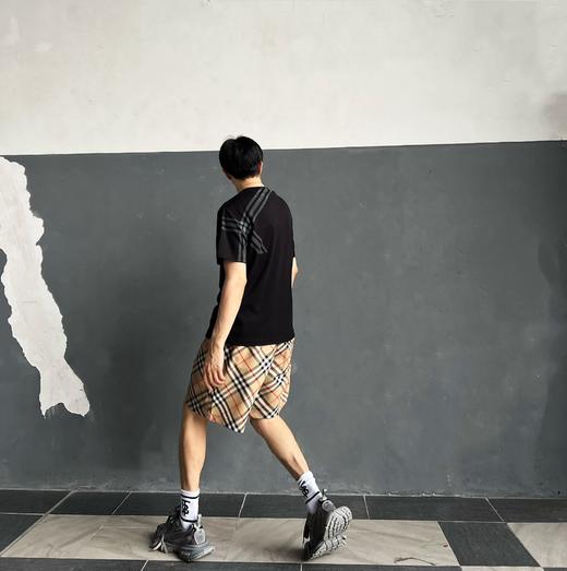 B家 新款斜格印花圆领短袖T恤出货（JN） 商品图2