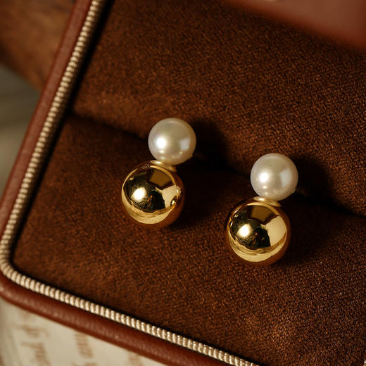 Manreya玛芮雅套装“冬日花园”7天淡水珍珠耳钉套盒耳环套装女气质新款 商品图8