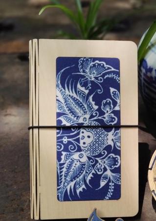 A6嵌布鱼纹笔记本 商品图0