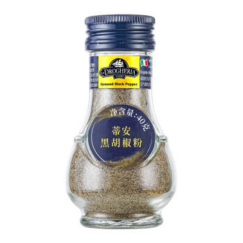 蒂安D&A 意大利进口 黑胡椒粉40g/瓶 西餐牛排意面调味料 /粮油调味 /调味品 /基础香辛料 商品图1