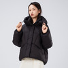 2025冬季女士短款白鸭绒纯色廓形加厚保暖连帽羽绒服9313【个调羽绒服专场】 商品缩略图0