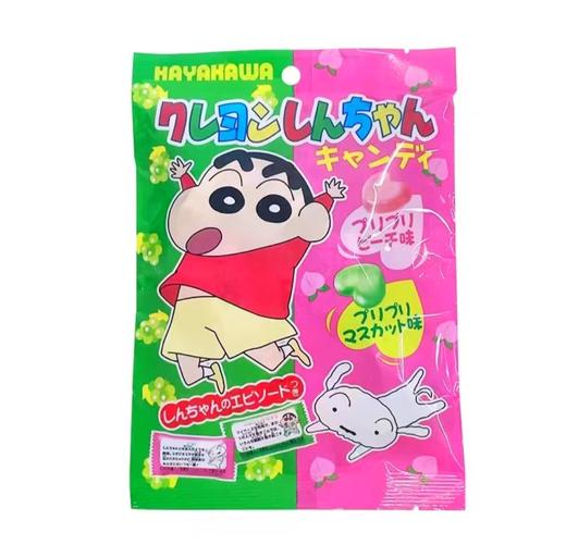 早川蜡笔小新版两种水果味糖果80g/袋 商品图0