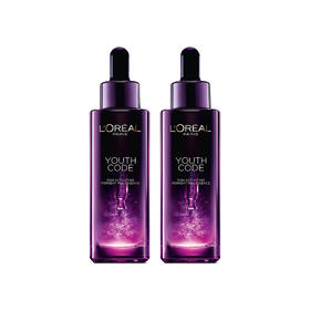 【双支装】欧莱雅第四代黑精华青春密码精华液保湿紧致修护护肤推荐