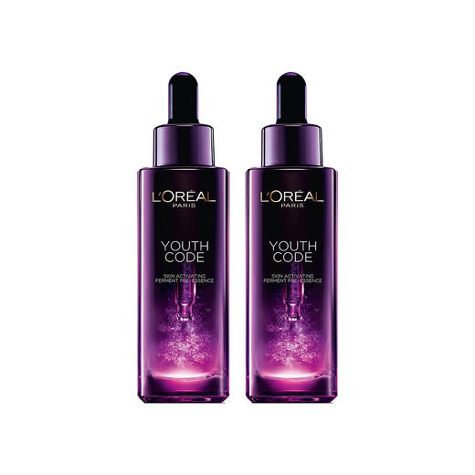 【双支装】欧莱雅第四代黑精华青春密码精华液保湿紧致修护护肤推荐 商品图0