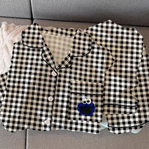 【时尚黄格子，少女心爆棚】春秋季新款黄色格子 少女凯蒂猫印花睡衣 时尚舒适长袖长裤-QQ 商品图12