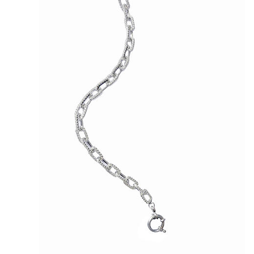 LHWINDSORFor strong women复古白金硬链锁链手链 商品图0