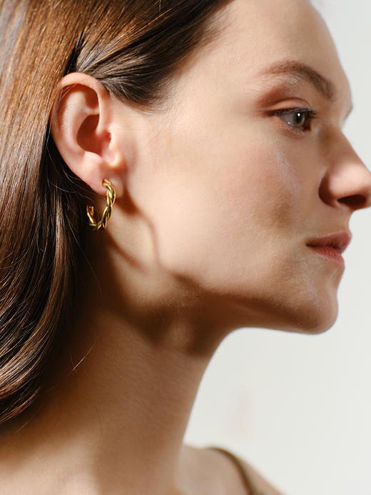 INBA074 浪漫交织-小麻花耳环｜INCH EDITION 暮光之城系列 商品图7