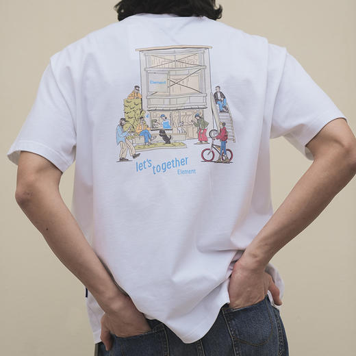 Element “Let's Together" 印花短袖圆领T恤 商品图0