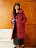 立领拼接袖羽绒服女2024年冬季新款加厚宽松90%鸭绒中长款外套 商品缩略图0