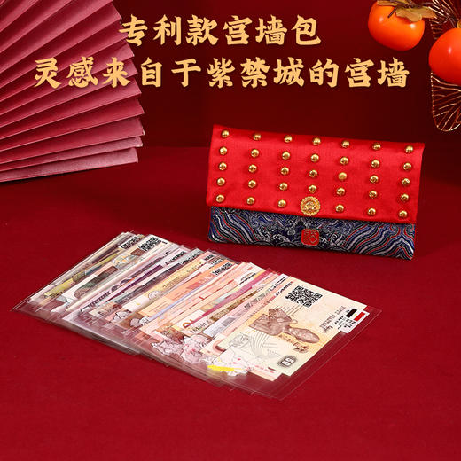 2025年金蛇衔财新年红包 | 精美布艺福袋红包，来自118国家和地区的祝福【G】 商品图2