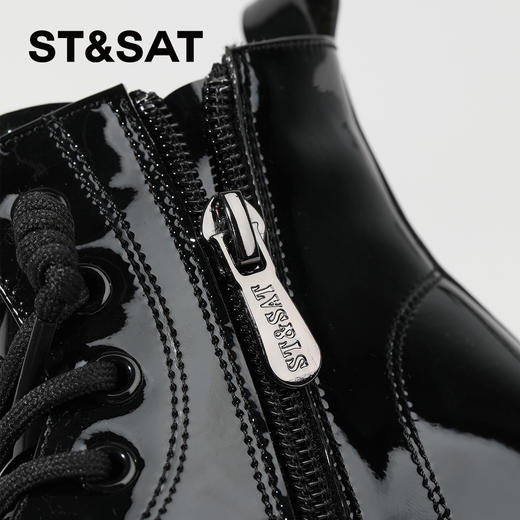 【童鞋】星期六时尚水钻星星侧拉链软底女童马丁靴SSC4196L5E 商品图3