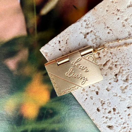 温莎珠宝 dear dairy书形态项链原创设计创意项链 商品图1
