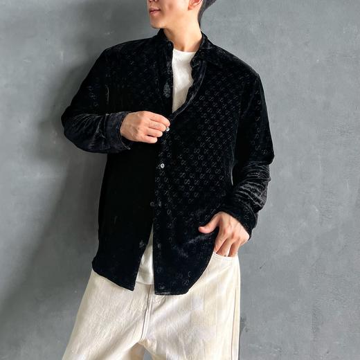 G家 丝绒烂花字母衬衫（JN) 商品图0