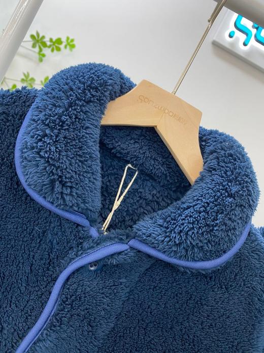 松植屋情侣款加厚泡泡珊瑚绒套装2026冬季男女睡衣保暖家居服棉服 商品图9