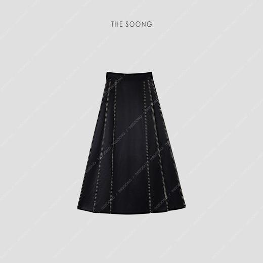 THESOONG "重缎香云纱"100%桑蚕丝国风新中式马面裙HBQZ3741 商品图0