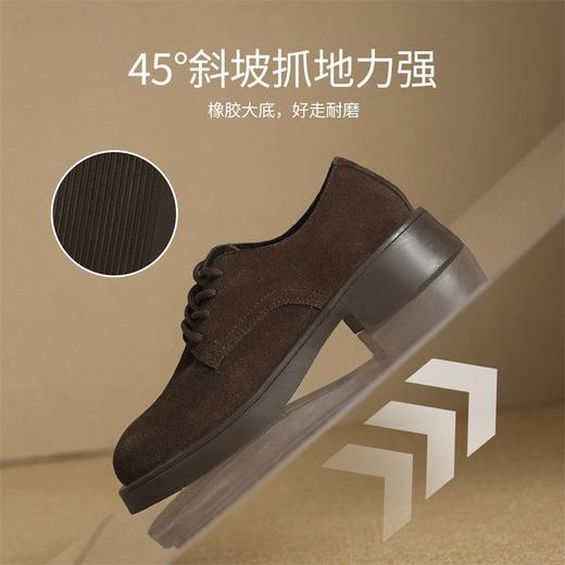 ZHR新中式加绒单鞋2024新款冬季保暖短筒女鞋时尚平跟ins乐福鞋女 商品图4