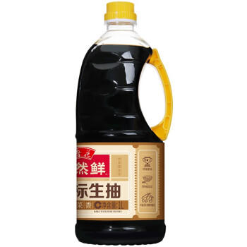 鲁花自然鲜金标系列 生抽酱油【0添加防腐剂 特级生抽】1L 厨房调味品 /粮油调味 /调味品 /酱油 商品图2