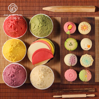 馅入糕欢牛奶桃山皮500gDIY和果子烘焙原料月饼皮馅料半成品糕点配料 /粮油调味 /烘焙原料 /烘焙馅料 商品图5