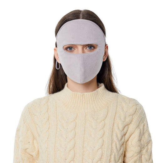 【冬季保暖口罩】加绒加厚防风防寒开口透气面罩 全遮脸户外运动骑行 商品图10