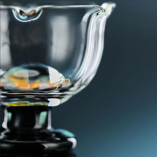 禾器/菡韵宴礼杯高硼硅玻璃茶杯大容量耐热高档主人杯金标 商品图4