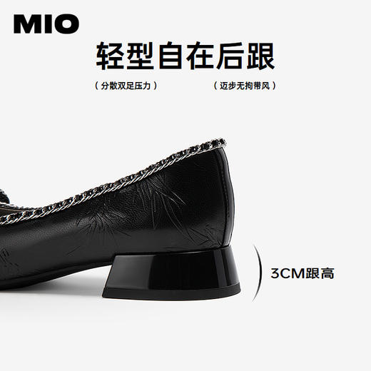 MIO米奥小香风玛丽珍鞋时尚甜美休闲风浅口单鞋M251440715 商品图4