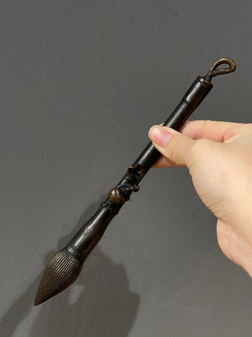 毛笔形青铜文房镇纸，顺丰包邮 商品图0