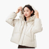 2025冬季女士短款白鸭绒纯色廓形加厚保暖连帽羽绒服9313【个调羽绒服专场】 商品缩略图2