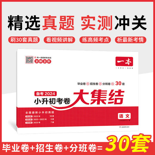 一本 小升初考卷大集结 语文 备考2025 商品图0