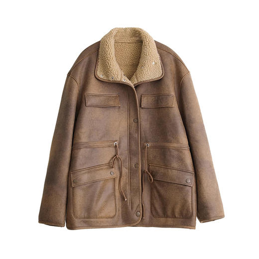 裁缝学苑AQ401正反两穿外套机车服纸样女装皮毛一体上衣样板图纸 商品图3