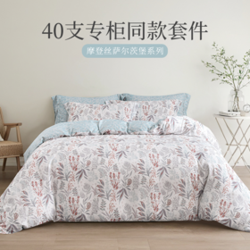 雅芳婷新款摩登丝床笠款睡之锦囊五件套轻奢高级真丝被套套件床品