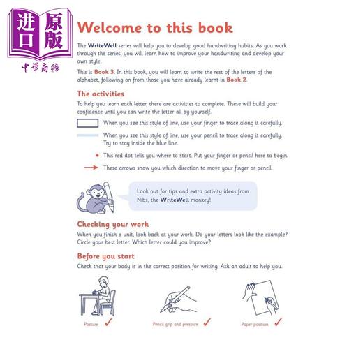 【中商原版】英国S&S教辅 WriteWell 3: More Letters  书写训练 3: 更多字母 4-5岁 英文原版 英语字母书写练习 商品图2