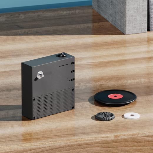 HYUNDAI-怀旧唱片蓝牙音箱YH-F033香氛款 黑色 商品图5