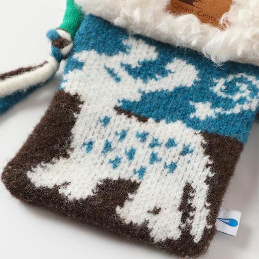 CryingCenter 雪顶烟囱复古毛织拼接编织斜挎包 哭喊中心 商品图3