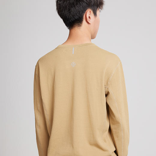 TAGX探观鲸吸纱男款圆领打底衫春季新款圆领修身保暖运动上衣 商品图3