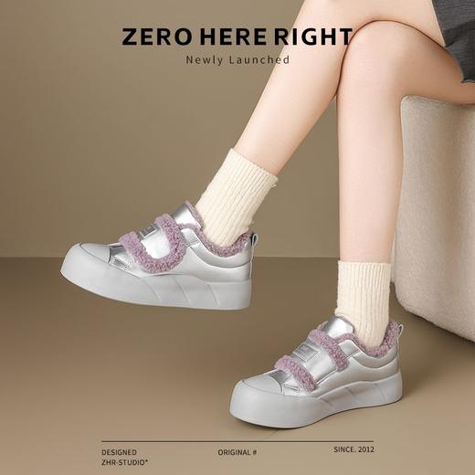 ZHR则则加绒面包鞋女2024秋冬季厚底保暖魔术贴超软雪地靴棉鞋女 商品图8